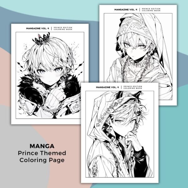 MangaZine 4 Prince Themed Coloring Pages (3)
