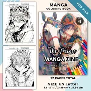MangaZine 4 Prince Themed Coloring Pages