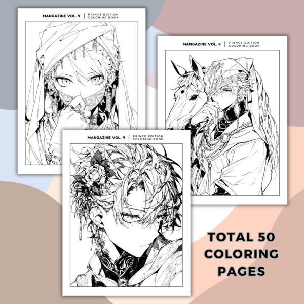 MangaZine 4 Prince Themed Coloring Pages (4)