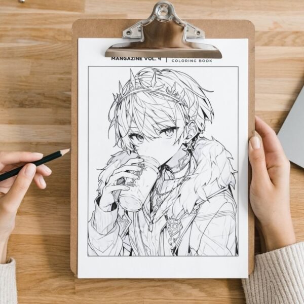 MangaZine 4 Prince Themed Coloring Pages (7)