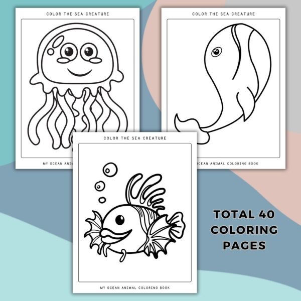 Ocean Animal Coloring Pages (3)