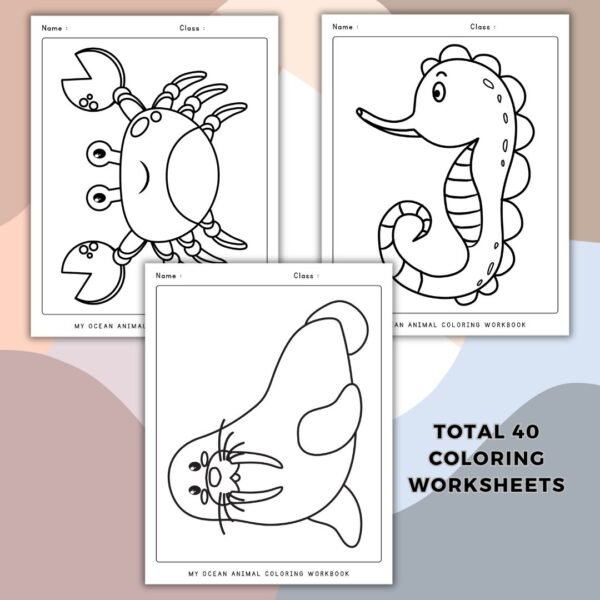 Ocean Animal Coloring Pages (5)