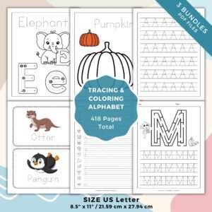 Tracing & Coloring Alphabet
