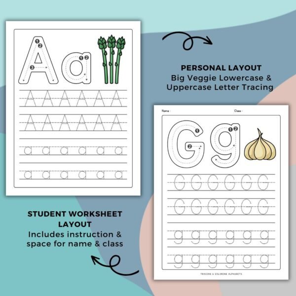 Tracing & Coloring Alphabet (4)