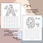 Tracing & Coloring Alphabet (6)