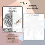 Tree mandala Tracing Coloring Book Cover (5)