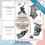 World Countries Mandala Coloring Book