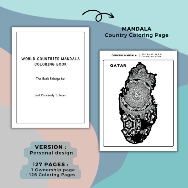 World Countries Mandala Coloring Book (2)