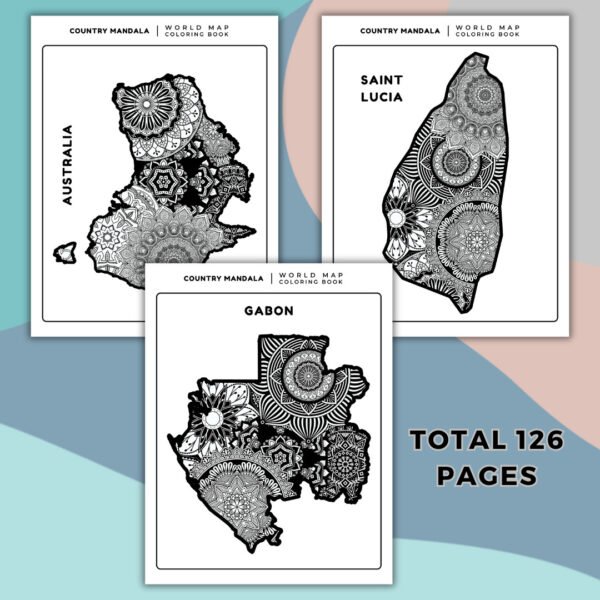 World Countries Mandala Coloring Book (3)