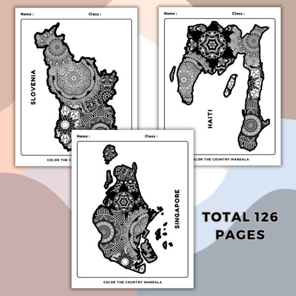 World Countries Mandala Coloring Book (5)